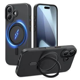 Tech-Protect MagRing Magnetinis dėklas telefonui iPhone 17 - Matinis juodas