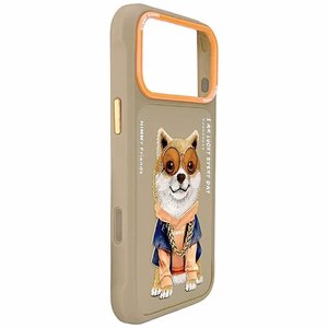 Nimmy Glasses Cool nag dėklas telefonui iPhone 17 Pro Max - smėlinis