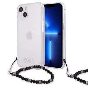 Guess GUHCP13MKPSBK iPhone 13 6.1" Permatomas kietas dėklas Juodas Perlas