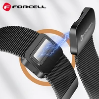 FORCELL F-DESIGN FS11 magnetinis nerūdijančio plieno dirželis SAMSUNG laikrodžiui 20 mm juodas