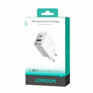Įkroviklis Joyroom (TCF15) (1xUSB-C;1xUSB 3A 30W) baltas