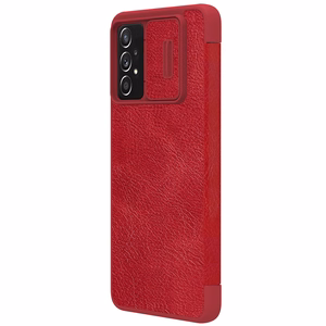 Nillkin Qin odinis dėklas telefonui Samsung Galaxy A73 raudonas