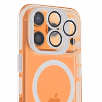 Dėklas LENS MAG COVER suderinamas su MagSafe skirtas IPHONE 15 PRO MAX baltas