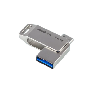 Goodram USB ir USB-C atmintinė, 64 GB, sidabrinė