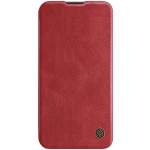 Dėklas Nillkin Qin Pro Leather Apple iPhone 14 Pro Max raudonas