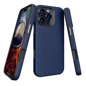 Dėklas Perfectionists Triangle Mag Case Apple iPhone 15 Pro tamsiai mėlynas