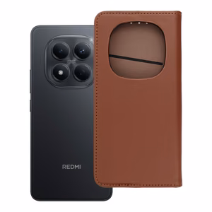 SMART PRO Knygutė leather dėklas for XIAOMI Redmi Note 15 PRO 5G rudas