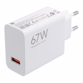 XIAOMI originalus įkroviklis USB A QC3.0 3A 67W MDY-12-EH baltas bulk