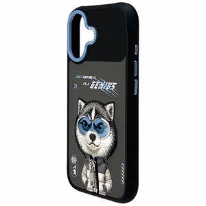 Nimmy Cool&Cute 2.0 vilko dėklas telefonui iPhone 17 - juodas