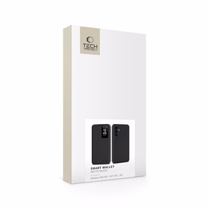 Tech-Protect Smart Wallet dėklas telefonui, skirtas Samsung Galaxy A26 5G / A17 4G / 5G – matinės juodos spalvos