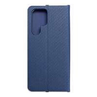 Dėklas telefonui LUNA Book Carbon SAMSUNG S22 Ultra mėlynas