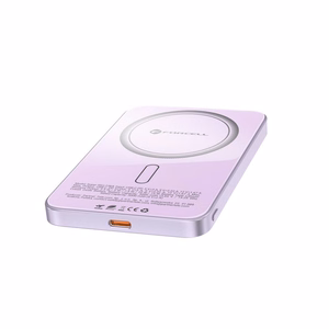 Išorinė baterija suderinama su MagSafe Forcell F-Energy SuperSlim F5K8 QC4.0 PD3.0 15W 5000 mAh violetinė