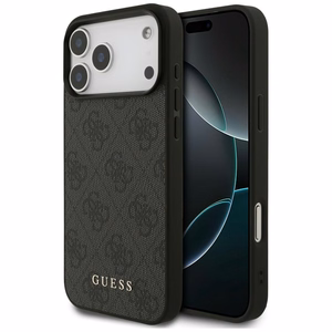 Guess 4G Classic dėklas, skirtas iPhone 17 Pro Max / 18 Pro Max – spalva: juoda