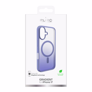 Puro Gradient TPU magnetinis dėklas telefonui iPhone 17 - rožinis