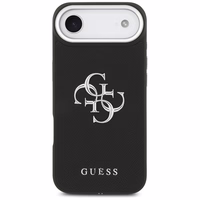 Guess Grained Big 4G Classic Logo dėklas telefonui iPhone 17 Air - juodas