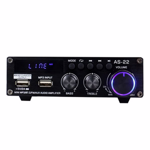 Аудиоусилитель Blitzwolf AS-22, 45W, Bluetooth 5.0, USB + пульт ДУ (черный)
