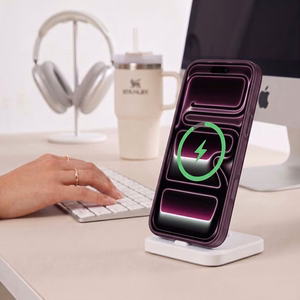 Tech-Protect MagPrime MagSafe CC dėklas, skirtas iPhone 18 Pro Max / 17 Pro Max, bordo spalvos