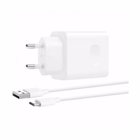 Įkroviklis Huawei CP404B SuperCharge 22.5W USB-A + USB-A to USB-C cable 1.0m baltas