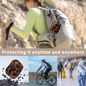 "Tech-Protect Lamano" dėklas "AirPods Pro 1 / 2" - juodas ir rudas
