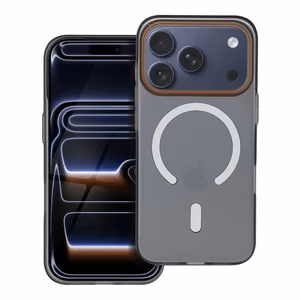 Dėklas GO ORANGE suderinamas su MagSafe telefonui IPHONE 17 Pro juodas