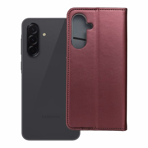 Dėklas Smart Magnetic Samsung A366 A36 5G tamsiai raudonas