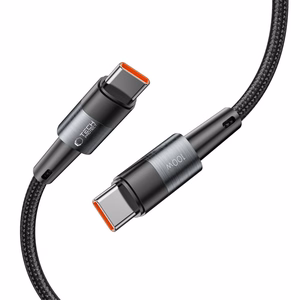 Tech-Protect UltraBoost USB-C / USB-C PD kabelis 100W 5A 3m - pilkas