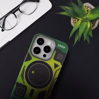 FORCELL F-PROTECT Lygiai su dviejų sluoksnių 4D technologija, militarinio kritimo testo suderinamas su MagSafe SAMSUNG S25 PLUS - cyber žalias