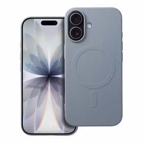 SILICONE MAG DĖKLAS (didelė skylė) suderinamas su MagSafe IPHONE 17 šviesiai mėlyna