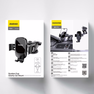 Dudao F5N+ gravity automobilinis laikiklis with suction cup windshield or dashboard - juodas