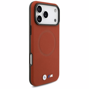 BMW M FW metalinis MagSafe dėklas su logotipu iPhone 17 Pro Max - Raudonas