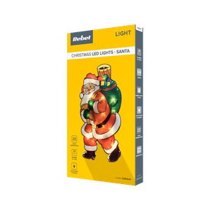 Rebel Santa Claus Christmas light decoration