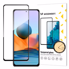 Wozinsky Super Durable Full Glue Full Screen Tempered Glass with Frame Case Friendly Xiaomi Redmi Note 12 Pro+ / Note 12 Pro / Note 12 5G / Note 12 / Xiaomi Redmi Note 10 Pro / Xiaomi 12T / 12T Pro / Mi 11i / Mi 11T / Mi 11T Pro / POCO F3 / POCO X5 5G