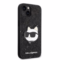 Karl Lagerfeld KLHCP14MG2CPK iPhone 14 Plus 6.7" kietasis dėklas juodas/juodas Blizgus Choupette Patch