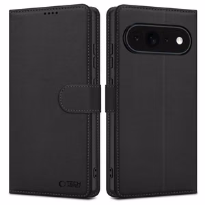 Tech-Protect Wallet dėklas, skirtas „Google Pixel 11 Pro XL“ – matinis juodas
