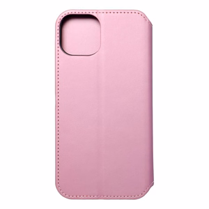 DUAL POCKET knygos tipo dėklas telefonui IPHONE 15 Plus šviesiai rožinis