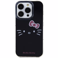 Hello Kitty IML katės veido dėklas telefonui iPhone 14 Pro - juodas
