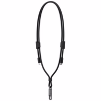 Laidas ENERGEA Lasso Lanyard virvutė telefonui USB-C - USB-C 1.5m 240W juodas