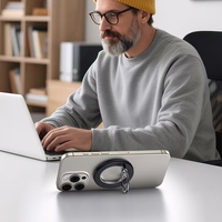 Tech-Protect MMR600 magnetinis telefono žiedinis laikiklis - juodas