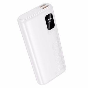 Hoco J158 Pro išorinė baterija, 10000 mAh, QC, PD, 2 A, 22,5 W, balta