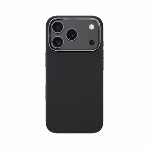 Benks magnetinis Armor Pro Kevlar dėklas su metaliniu rėmeliu 600D (A070) Iphone 17 Pro Max telefonui juodas (su fotoaparato valdymo mygtuku)