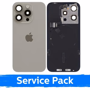 Galinis dangtelis skirtas Apple iPhone 15 Pro / Natural Titanium / (Service Pack)