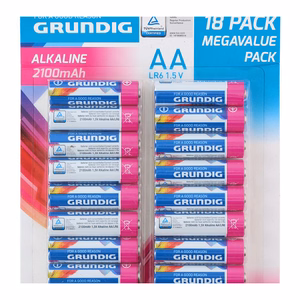 Grundig AA / LR6 1.5 V alkaline batteries, 18 pcs.