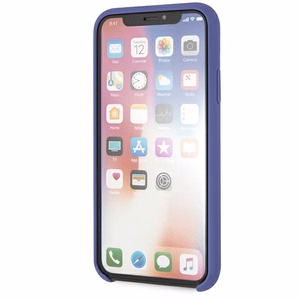 Karl Lagerfeld silikoninis dėklas iPhone X/Xs - violetinis