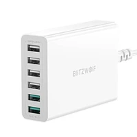 Įkroviklis Blitzwolf BW-S15, 6x USB, QC 3.0, 60 W (baltas)