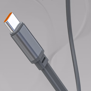 Dudao K31 Pro 45W 20000mAh išorinė baterija su įmontuotu ištraukiamu USB-C kabeliu - pilka