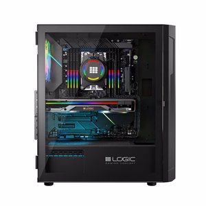 Logic ARAMIS ARGB MINIDI USB 3.0 kompiuterio korpusas, juodas