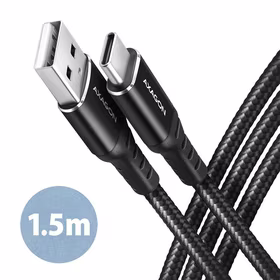 Axagon USB-C į USB2.0 laidas 1.5m juodas BUCM-AM15AB