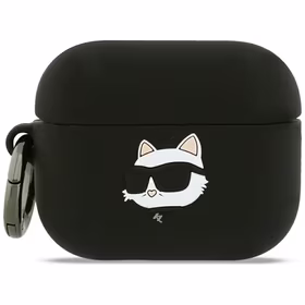 Karl Lagerfeld Silicone Choupette Head 3D deklas AirPods Pro 3 - juodas