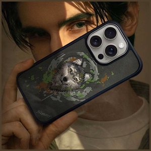 Nimmy Wilk magnetinis dėklas telefonui iPhone 16 Pro Max - pilkas