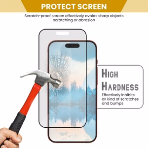 Apsauginis stiklas "Casper Pro" Apple iPhone 14 Pro Max (Nesulūžtantys kraštai) (Blister)